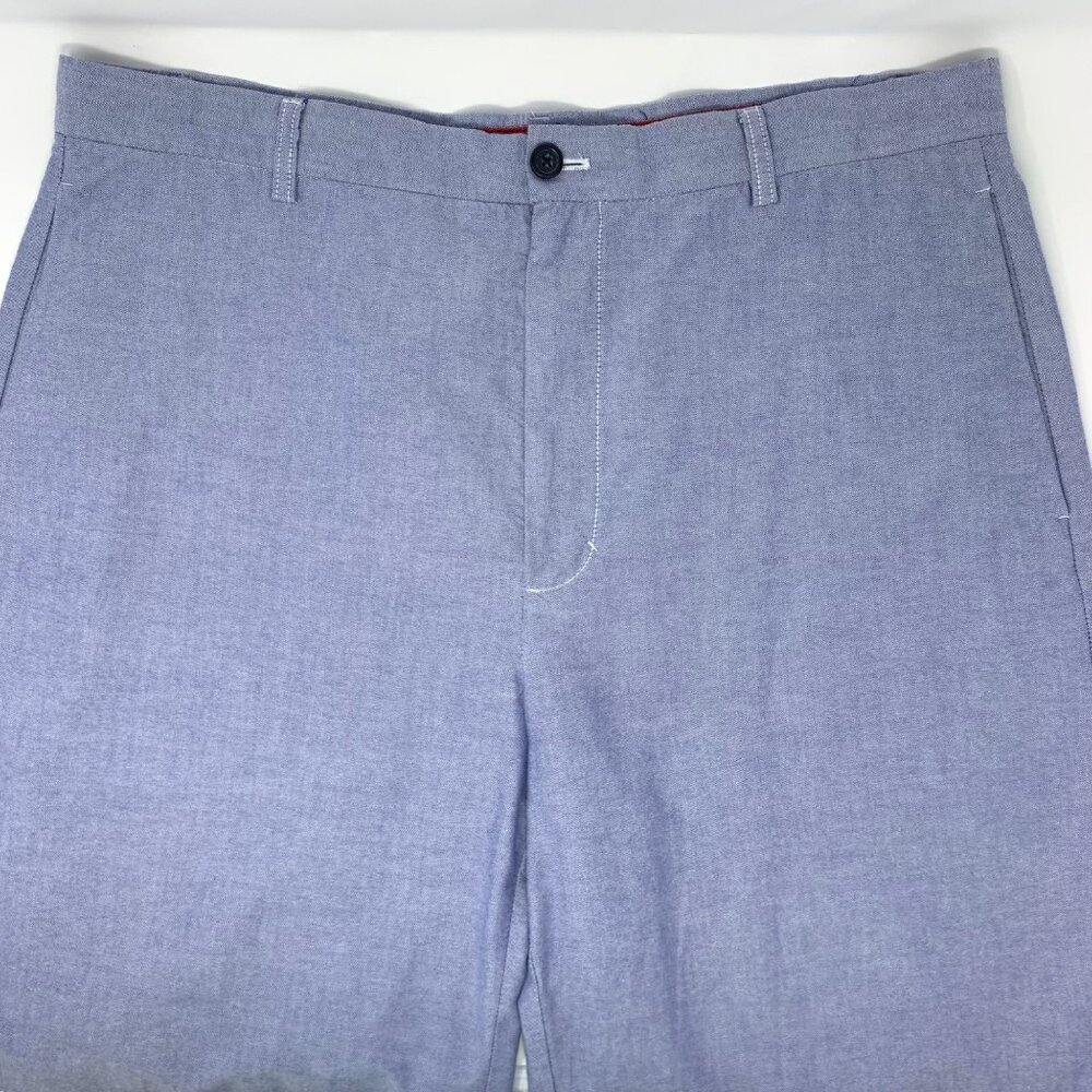 Izod Blue Flat‎ Front Cotton with Side Pockets Men's Shorts Size 38
